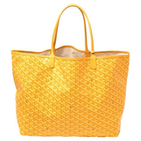 goyard yellow tote bag